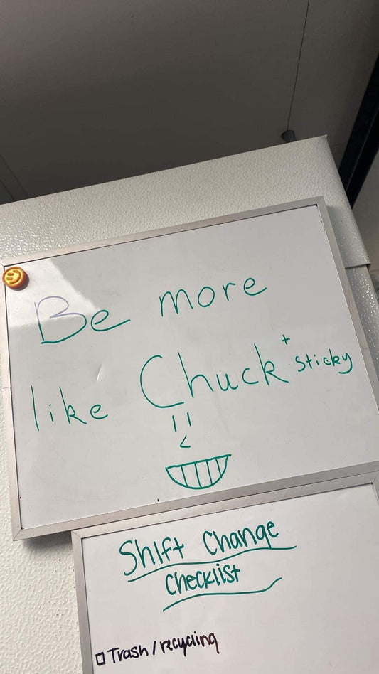 Chuck’s top 10 ways to be more like Sticky