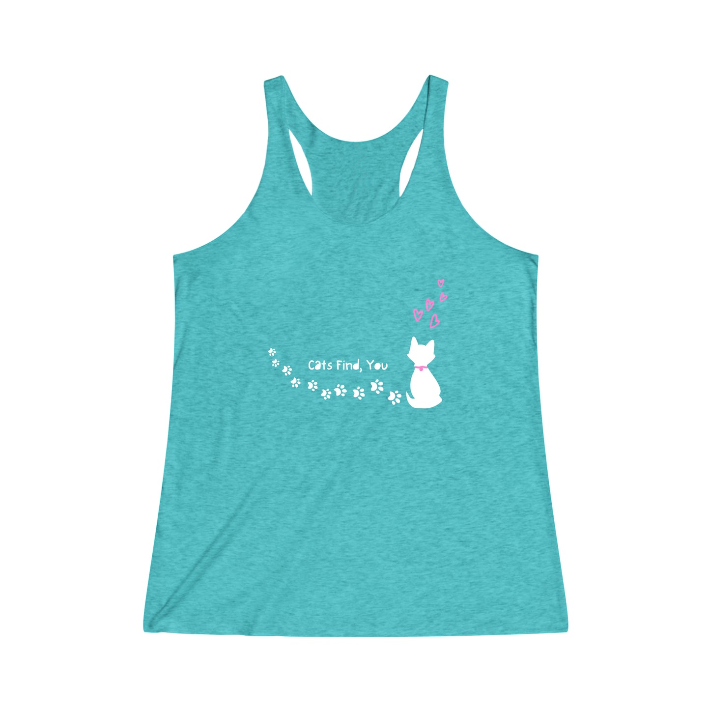 Women's, "Prints Across Your Heart" Limited time, Racerback Tank