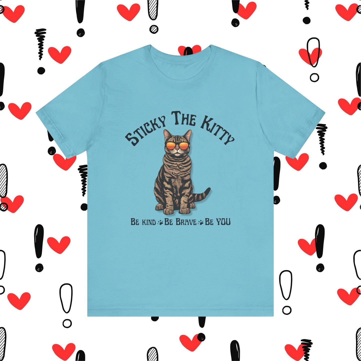 Stick-man Be Kind, Be Brave, Be YOU - Super Soft Unisex Jersey Short Sleeve Tee