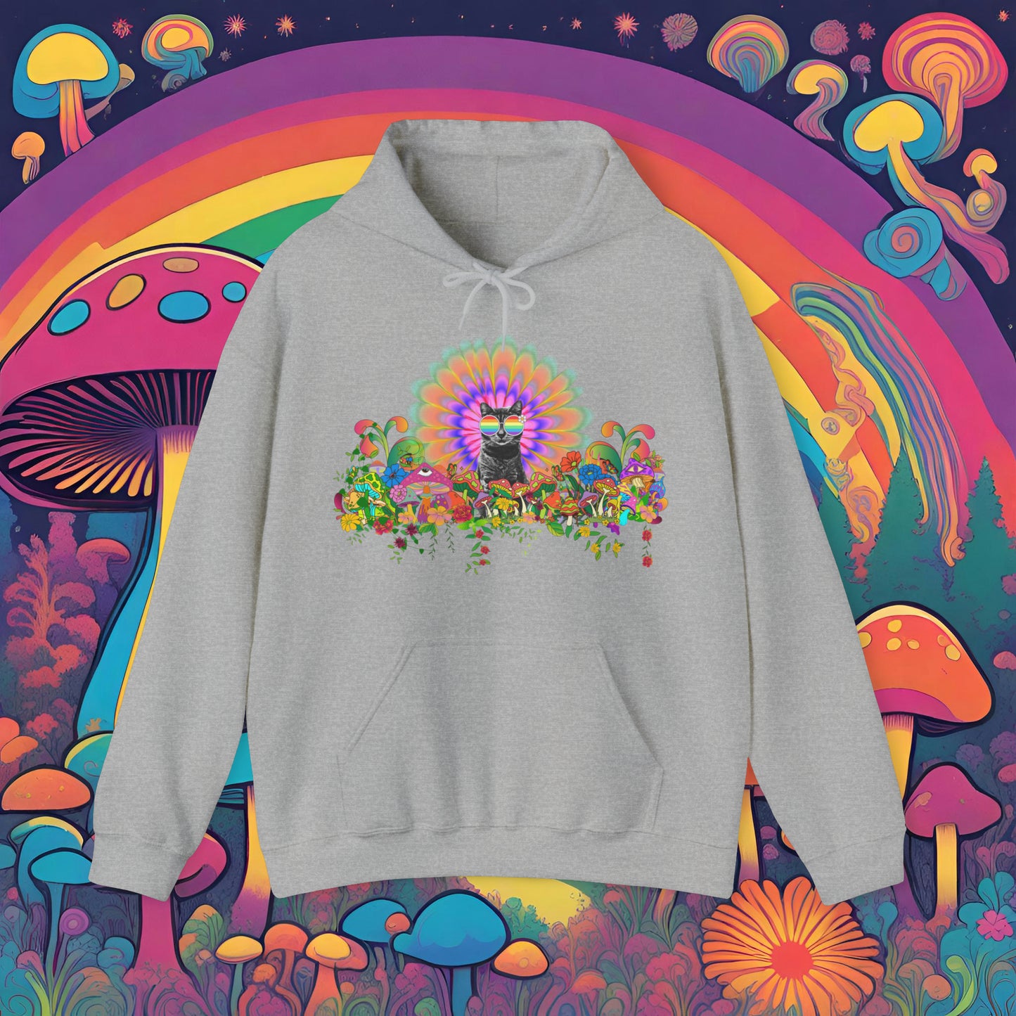 Psychedelic Sticky - Unisex Heavy Blend™ Ultra Soft Hooded Sweatshirt
