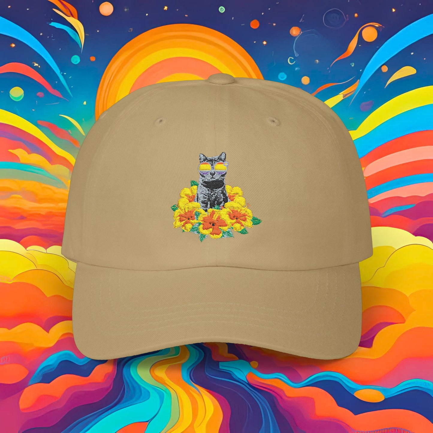 Hibiscus Sticky Classic Dad Cap