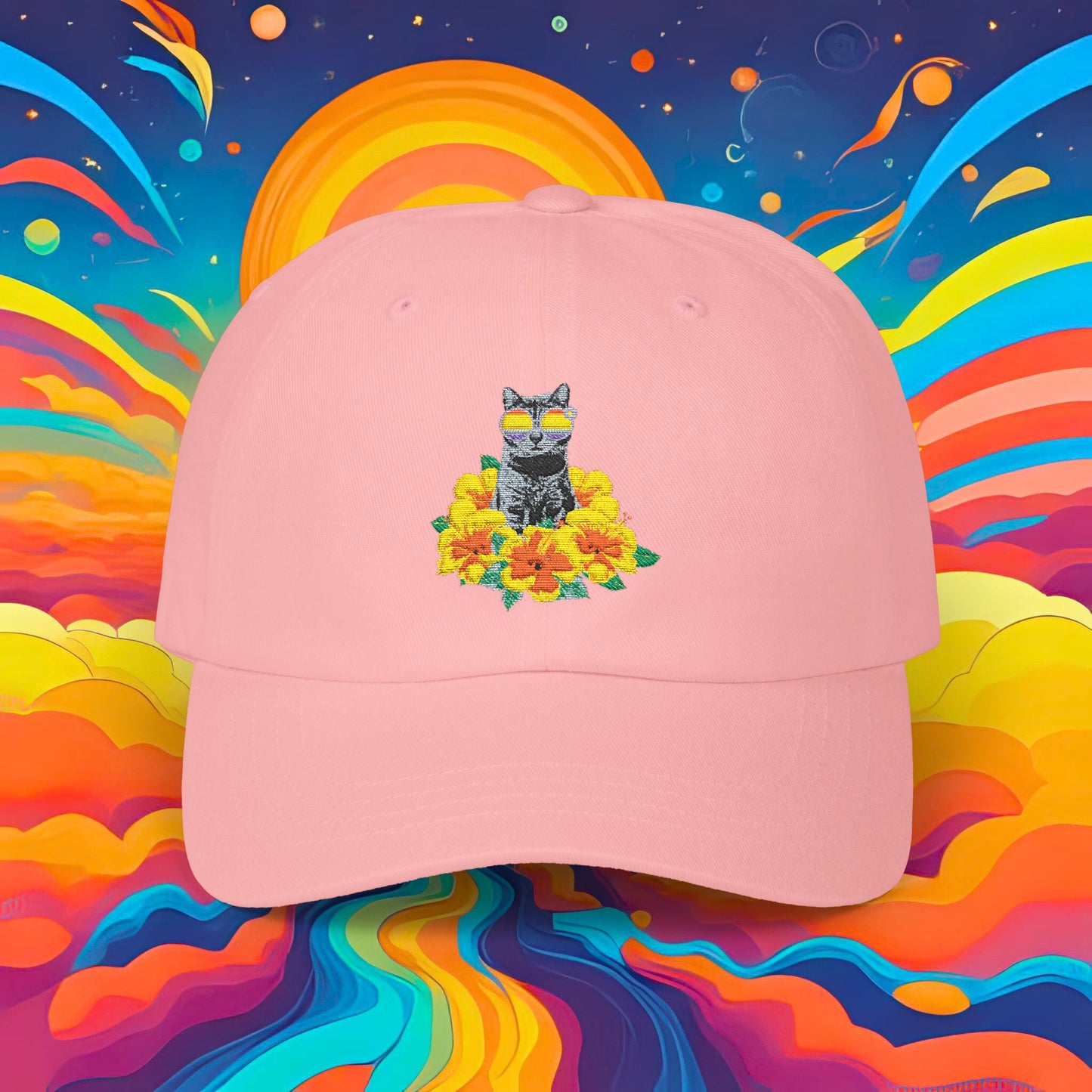 Hibiscus Sticky Classic Dad Cap