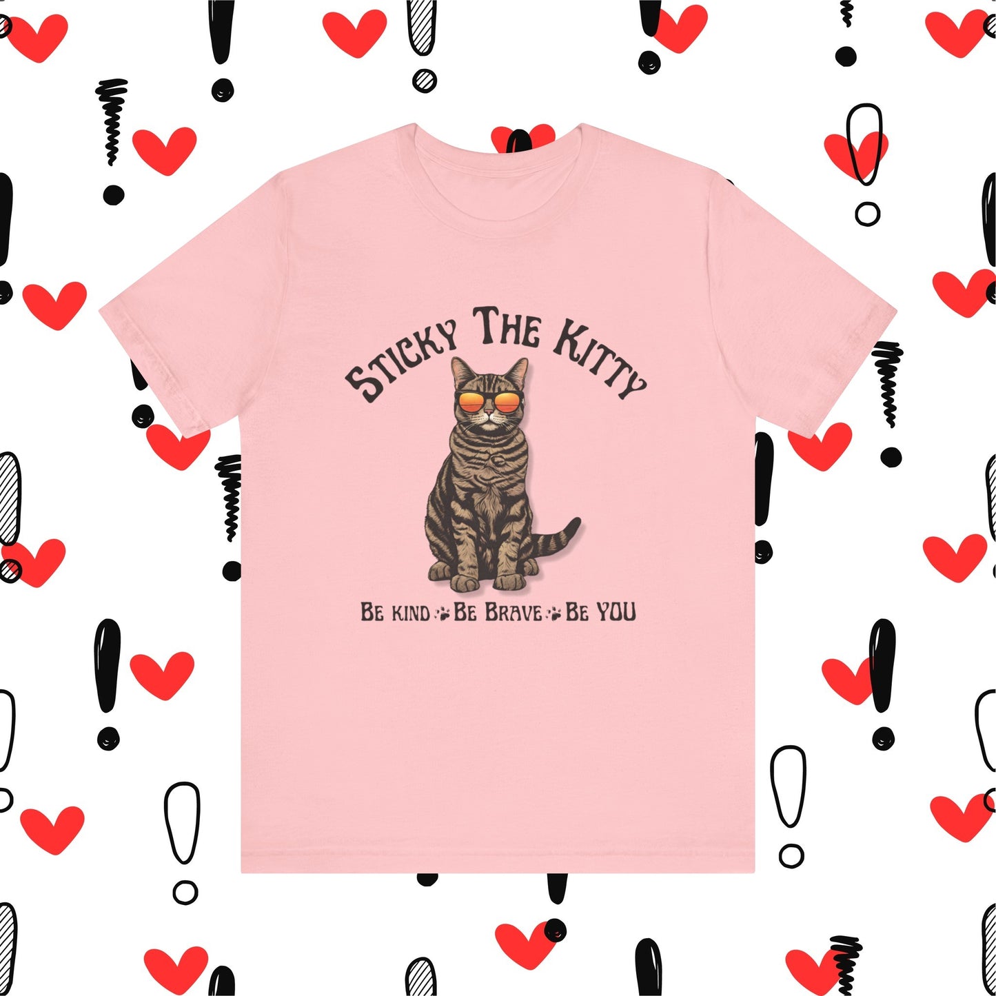 Stick-man Be Kind, Be Brave, Be YOU - Super Soft Unisex Jersey Short Sleeve Tee