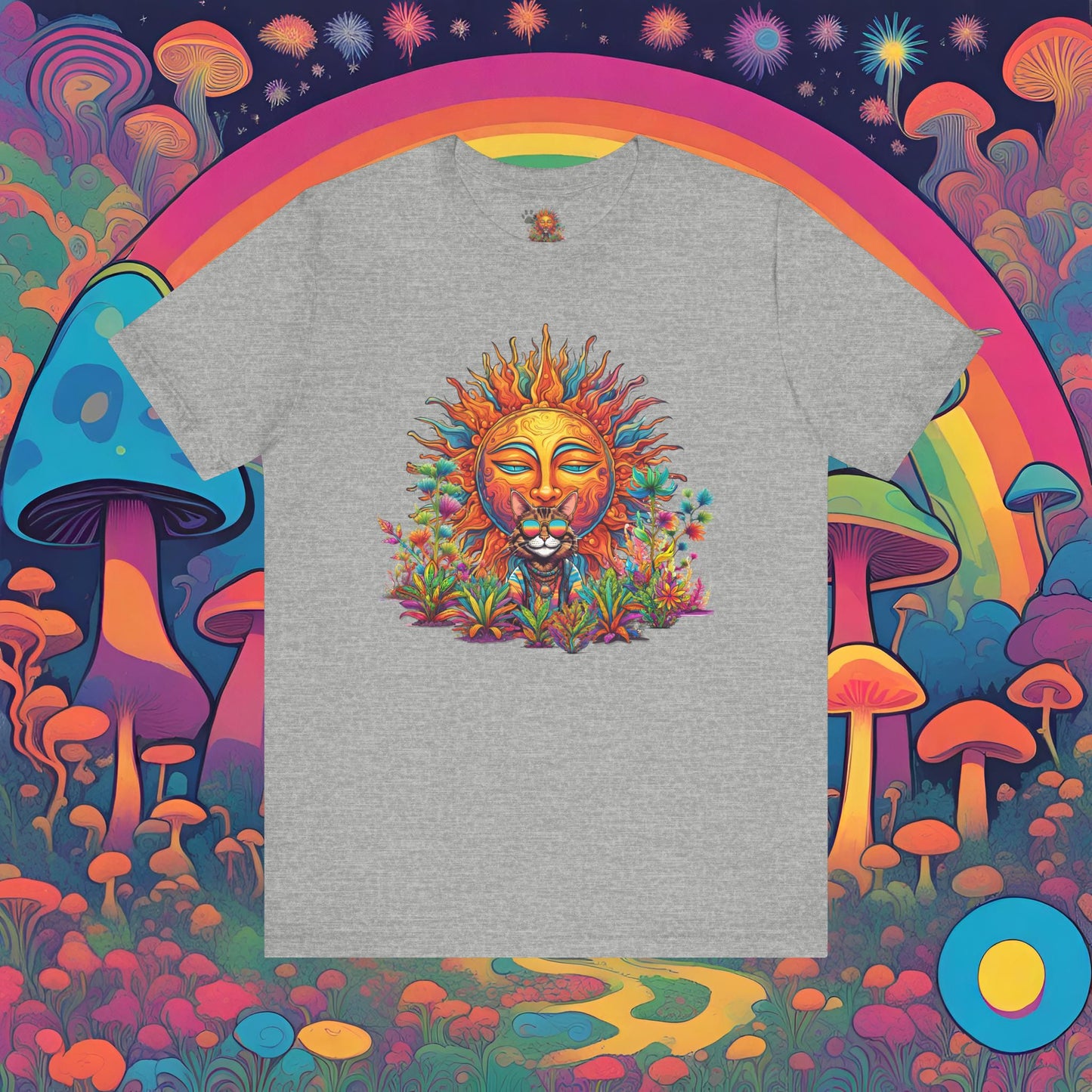 Hippie Sticky Sun - Unisex Jersey Short Sleeve Tee