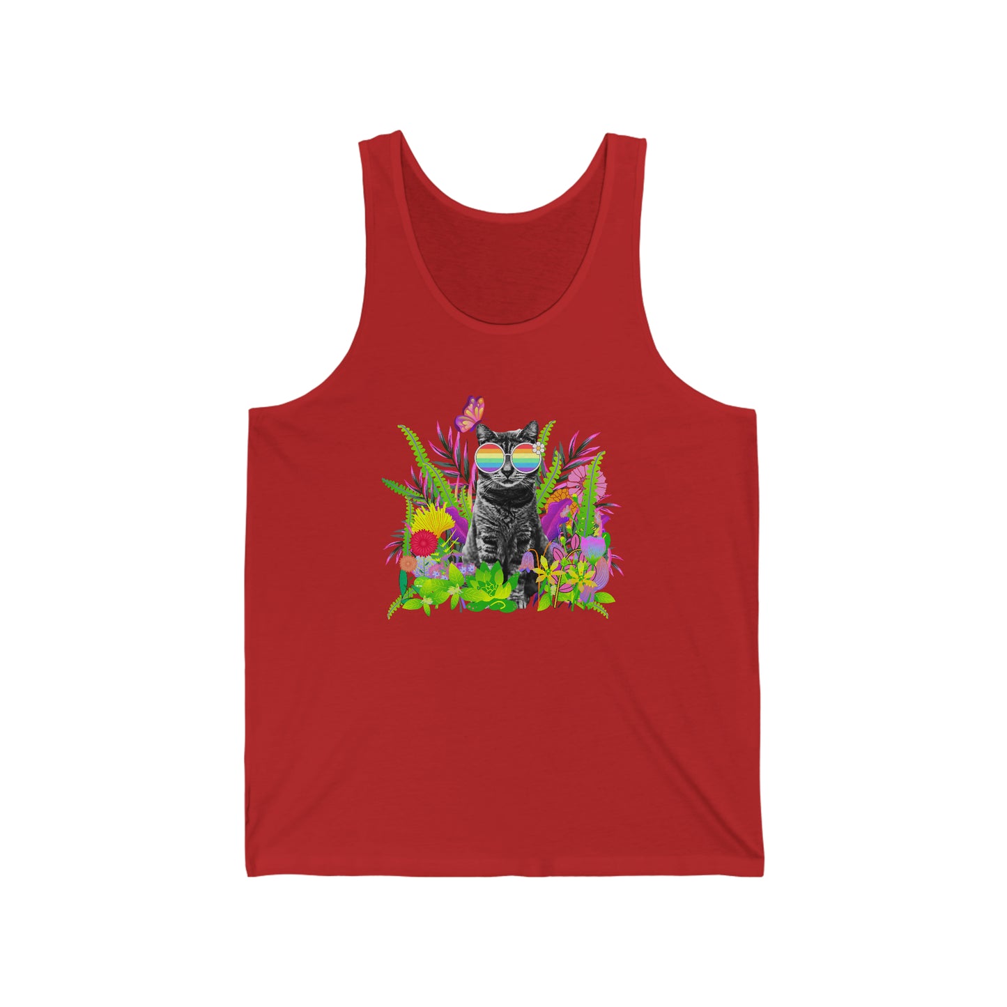Painted Jungle Sticky Unisex Jersey Tank