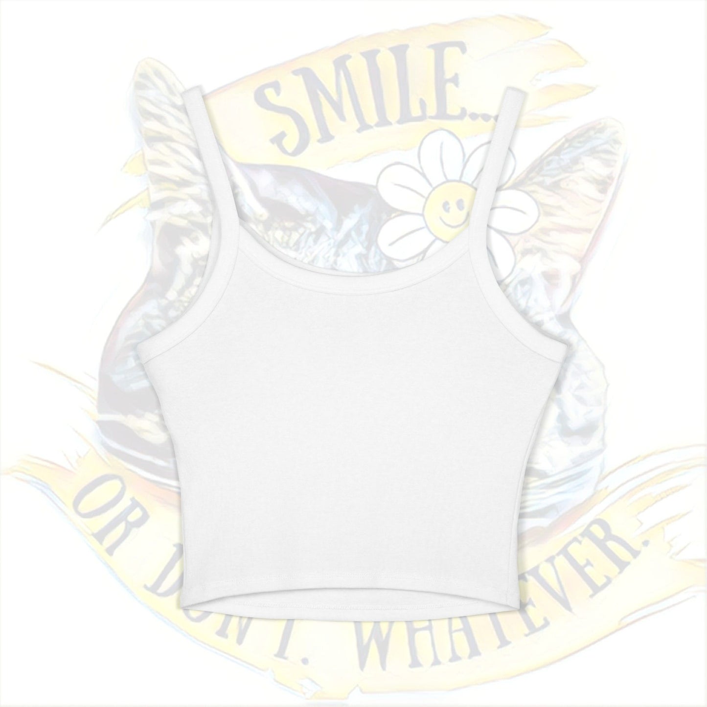 Smile, Or Don't - Women's Spaghetti Strap Tank