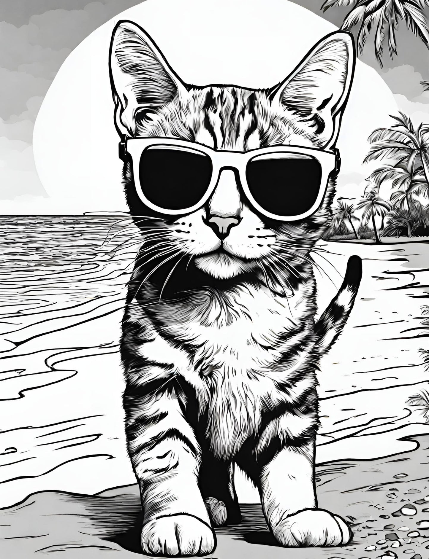 Sticky the Kitty - Beachcomber Sticky Coloring Book (It's really for you, parents!) Begins shipping May 19th