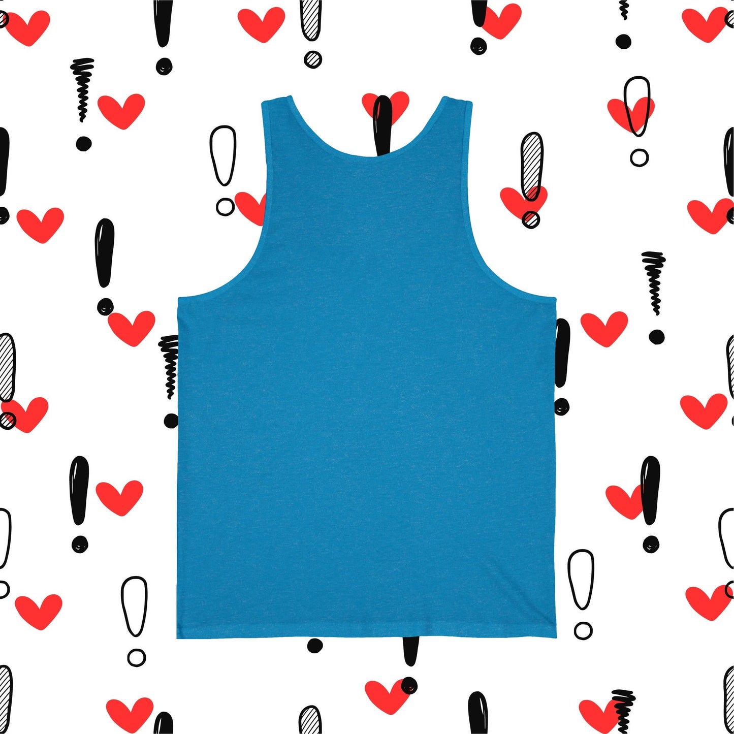 Are you being nice today? Peace Sign - Real Fit Unisex Jersey Tank