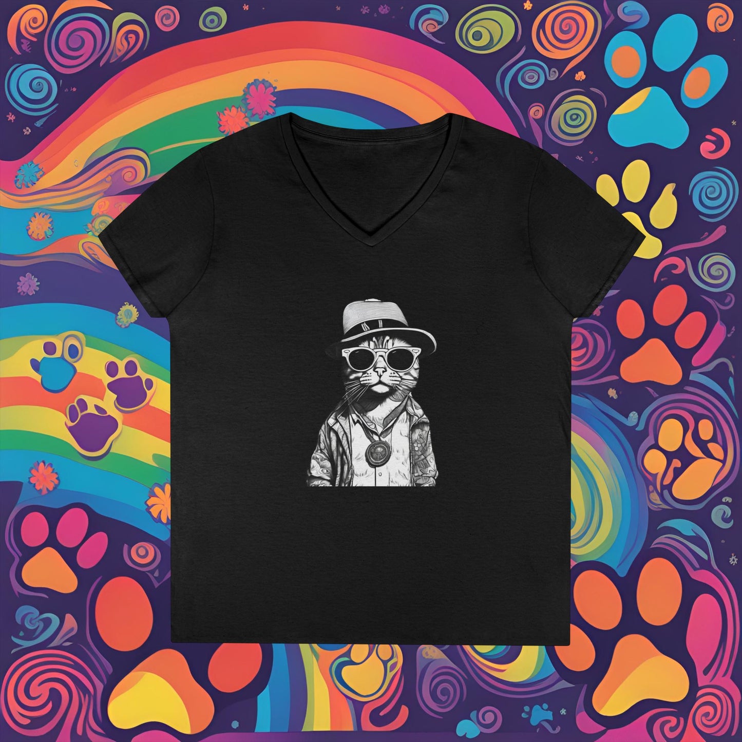 Sticky Coloring Book Design #4 - V-Neck