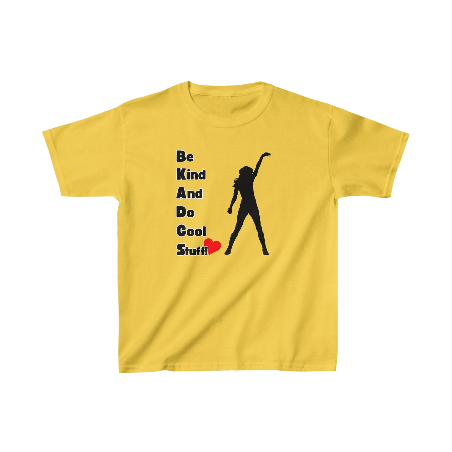Be Kind And Do Cool Stuff - Cool Girl - Kids Heavy Cotton™ Tee