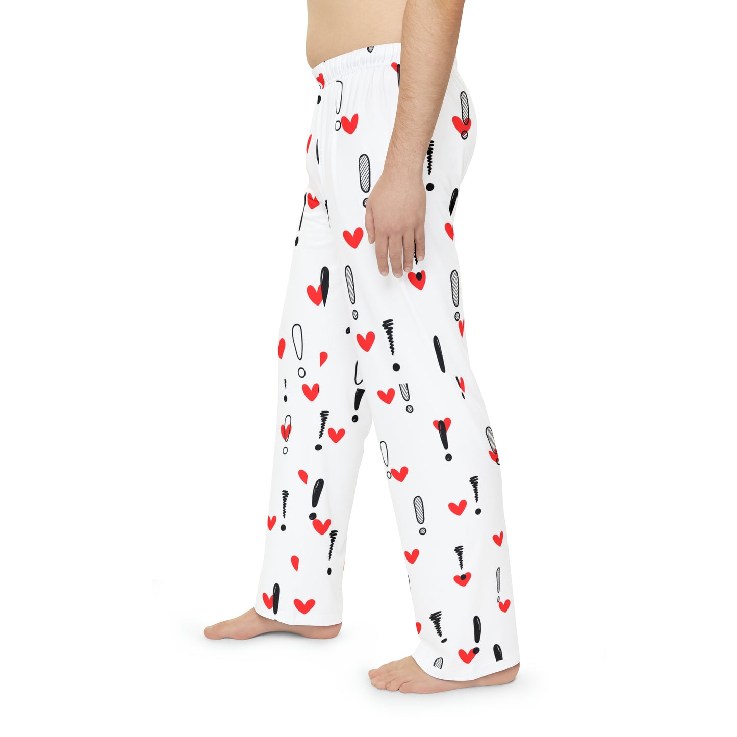 Love Real Hard! - Men's Pajama Pants (AOP)