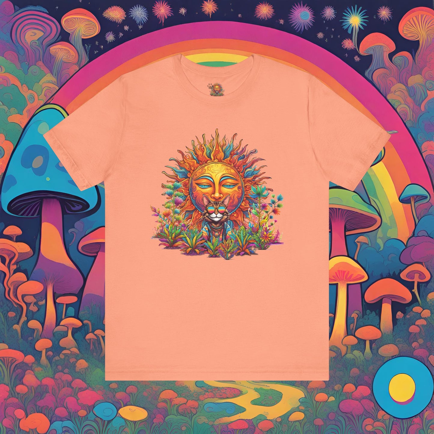 Hippie Sticky Sun - Unisex Jersey Short Sleeve Tee