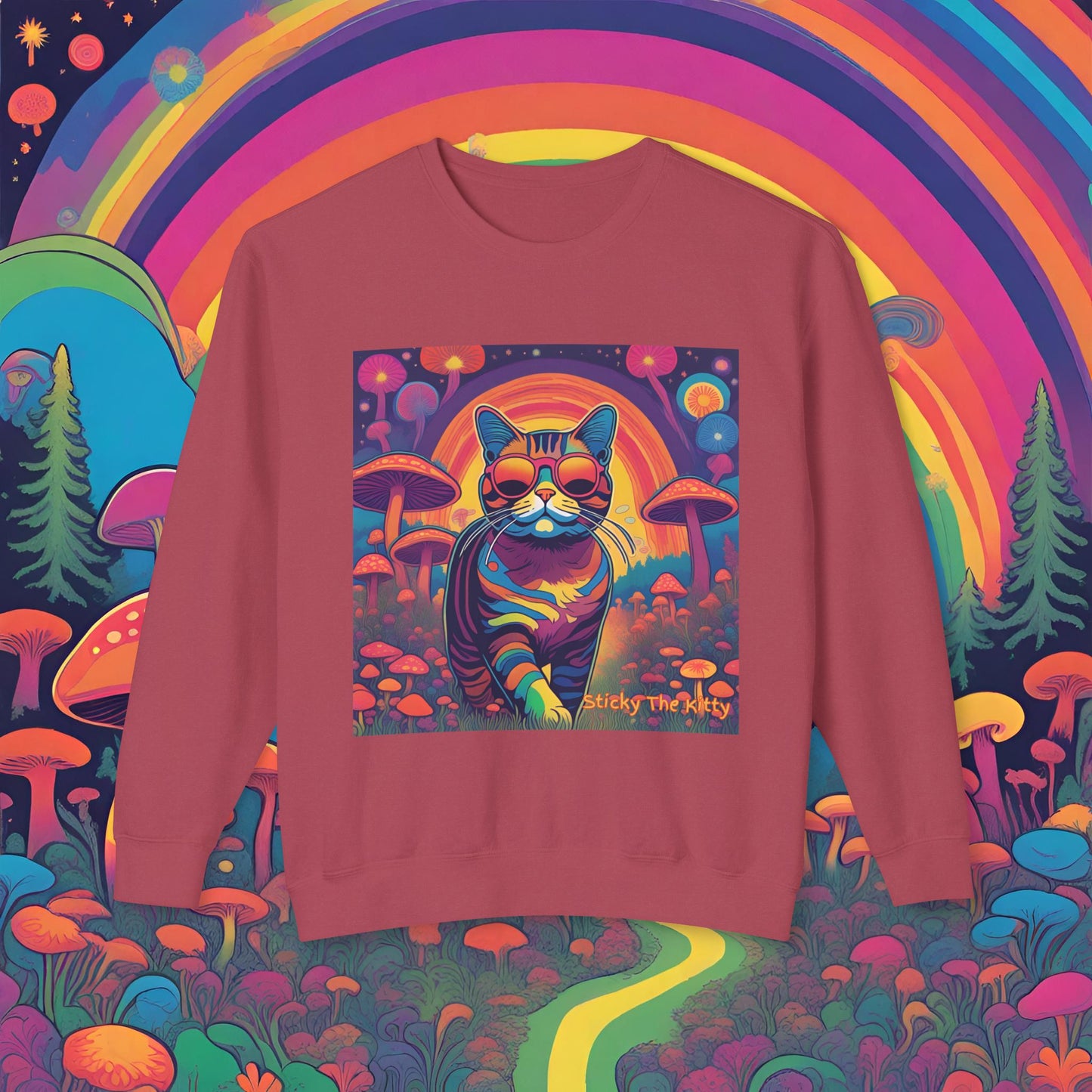 Psychedelic Sticky Crewneck Sweatshirt