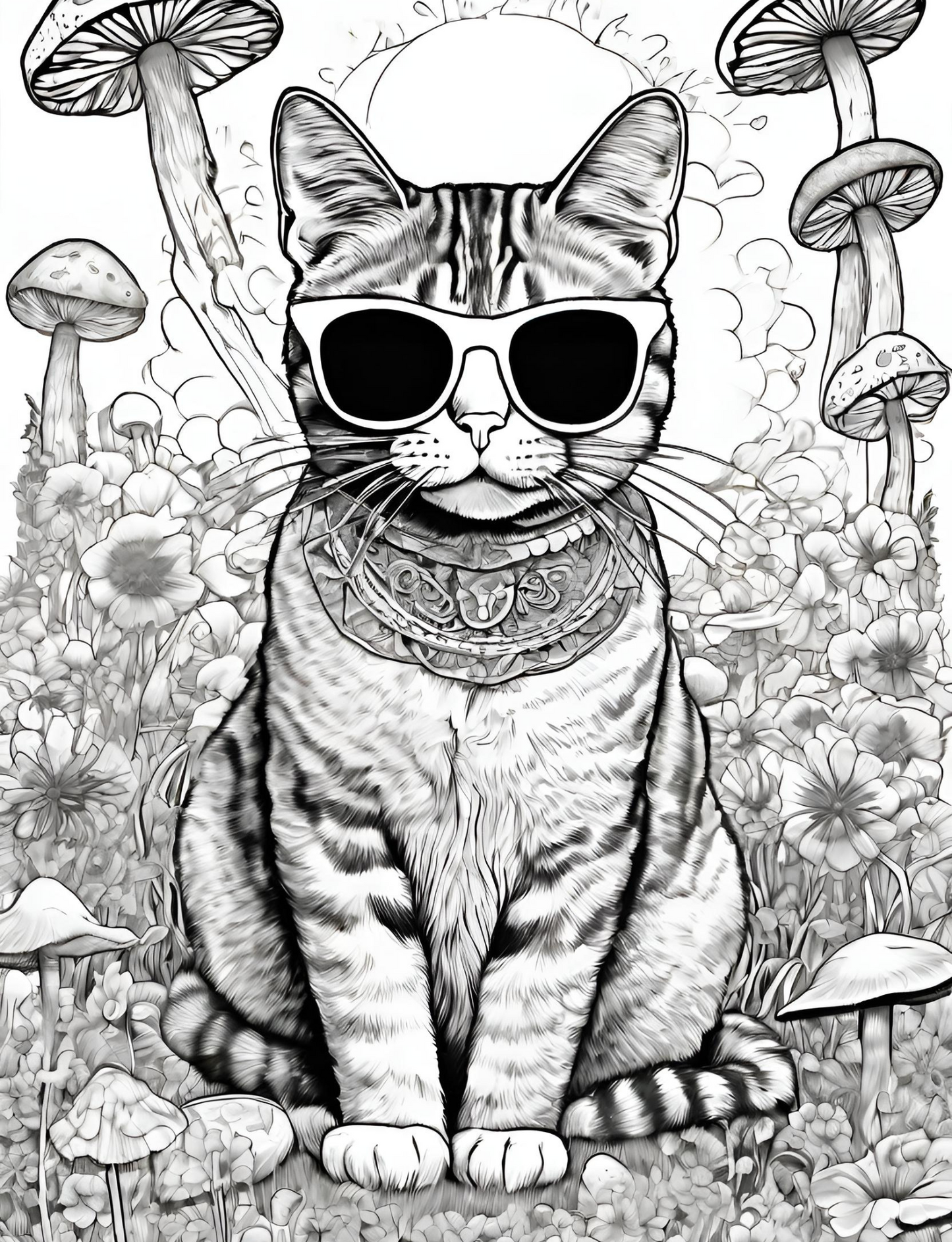 Sticky the Kitty - Psychedelic Coloring Book!