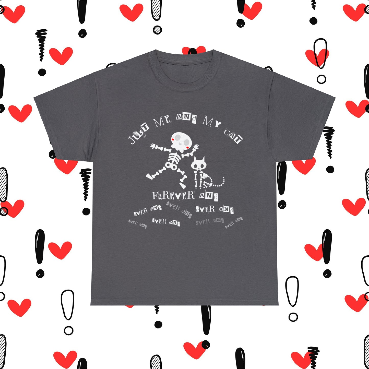 Just Me And My Cat - Extra Soft Unisex Heavy Cotton Tee