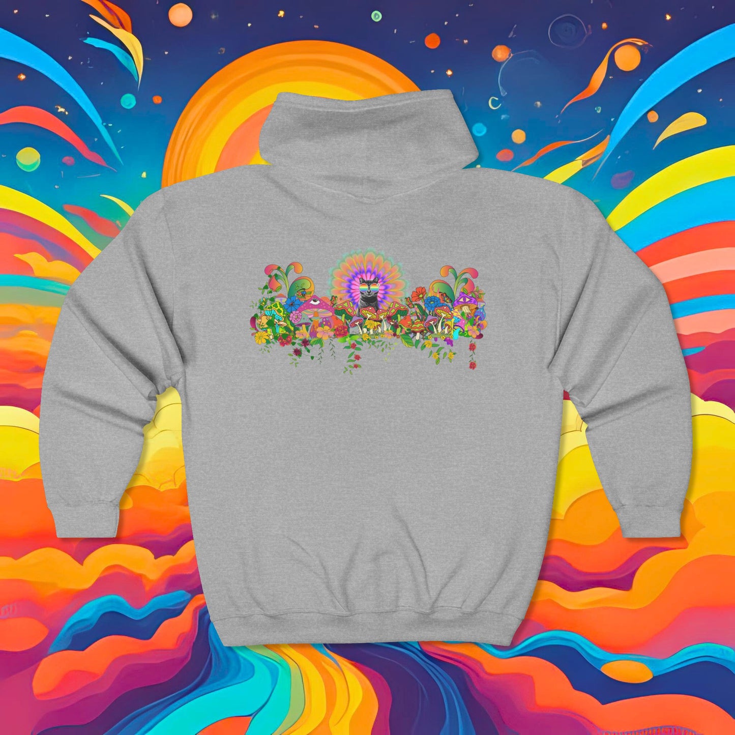 Sticky in Bloom - SUPER COMFY Full Zip Hoodie