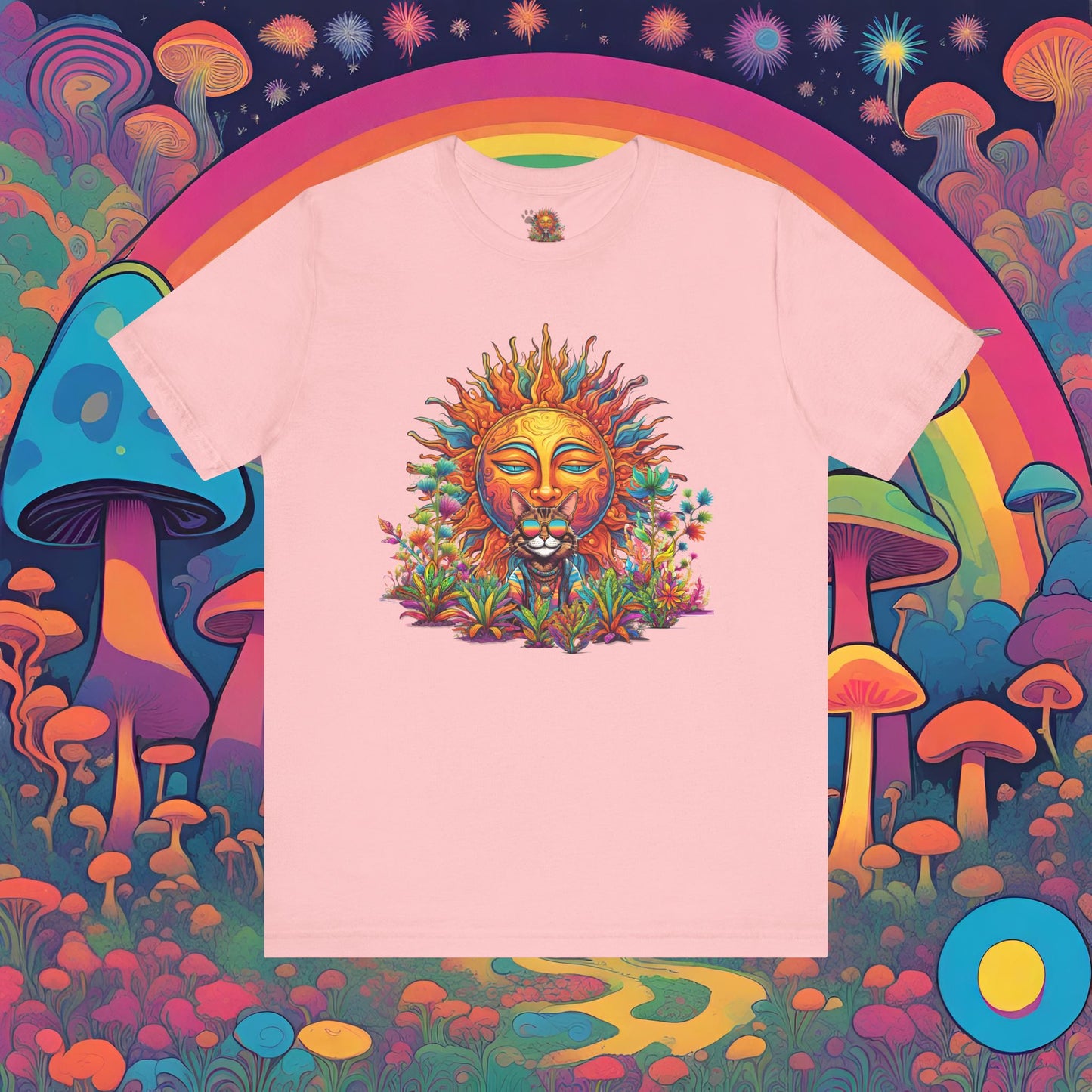 Hippie Sticky Sun - Unisex Jersey Short Sleeve Tee