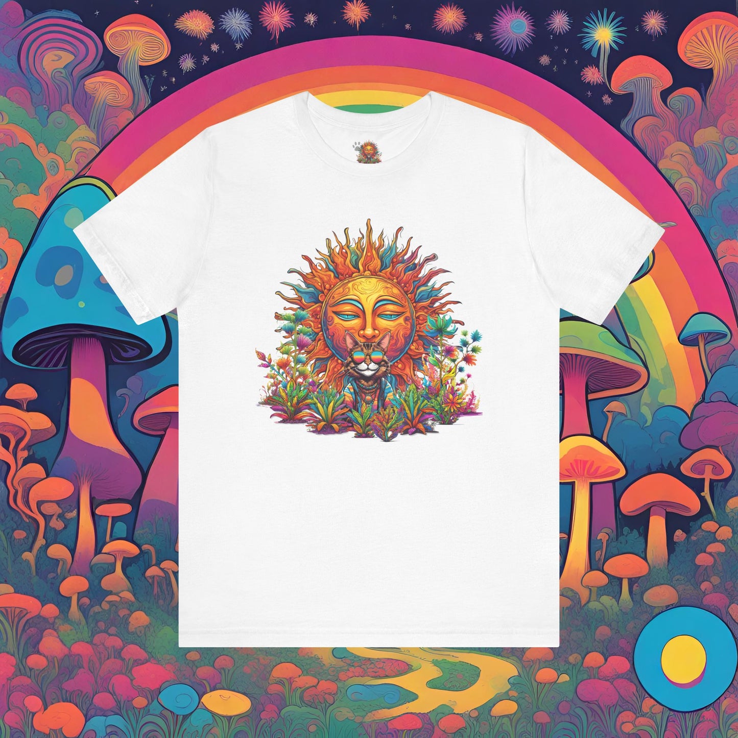 Hippie Sticky Sun - Unisex Jersey Short Sleeve Tee