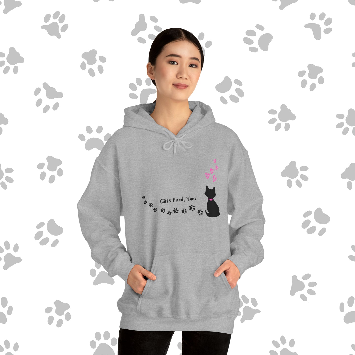 "Paws Across Your Heart", LINITED TIME Unisex Heavy Blend™ Hooded Sweatshirt