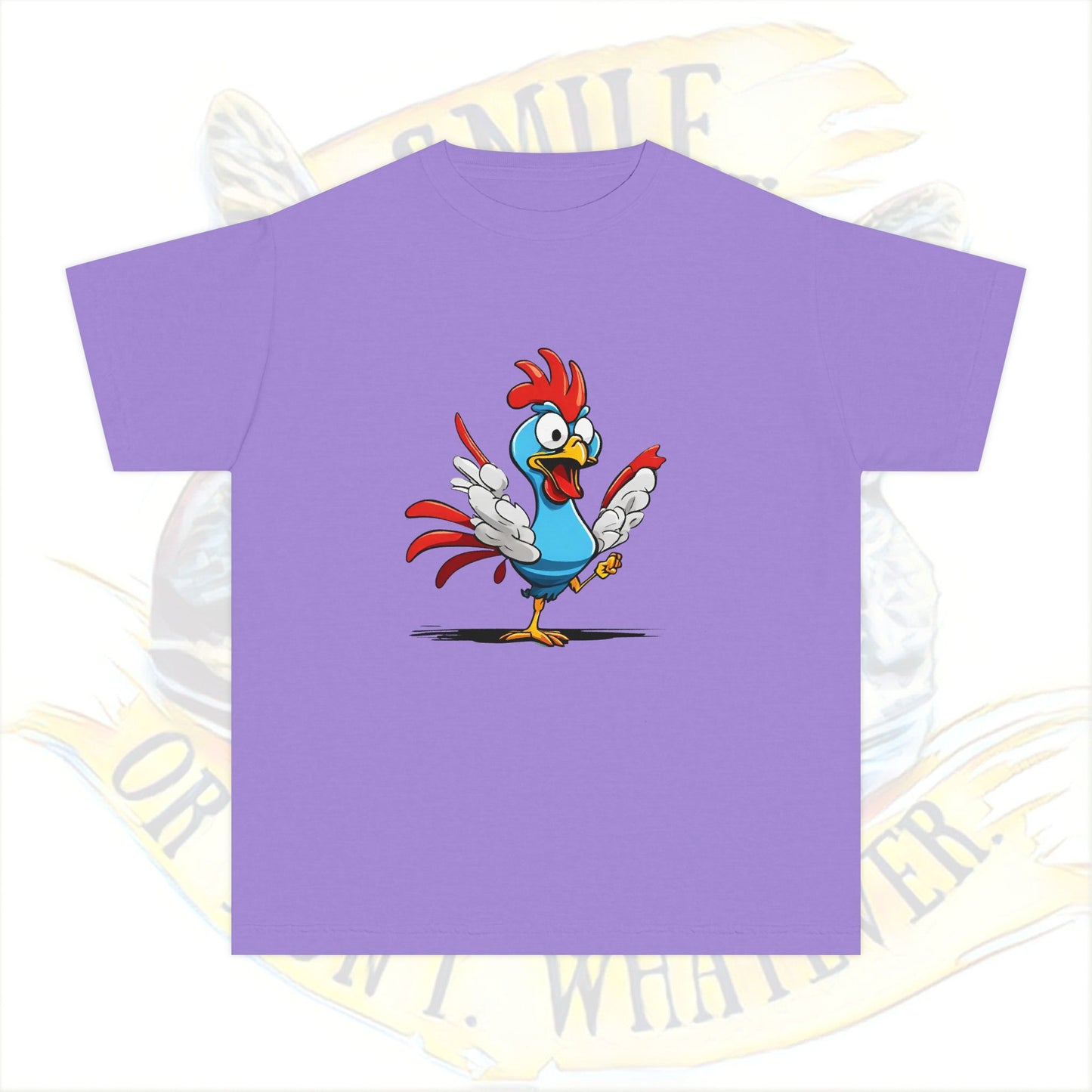 Crazy Chicken! Youth Midweight Tee, Kid's T-Shirt, Cute Animal Shirt, Gift for Kids, Birthday Outfit, Playful Graphic Tee