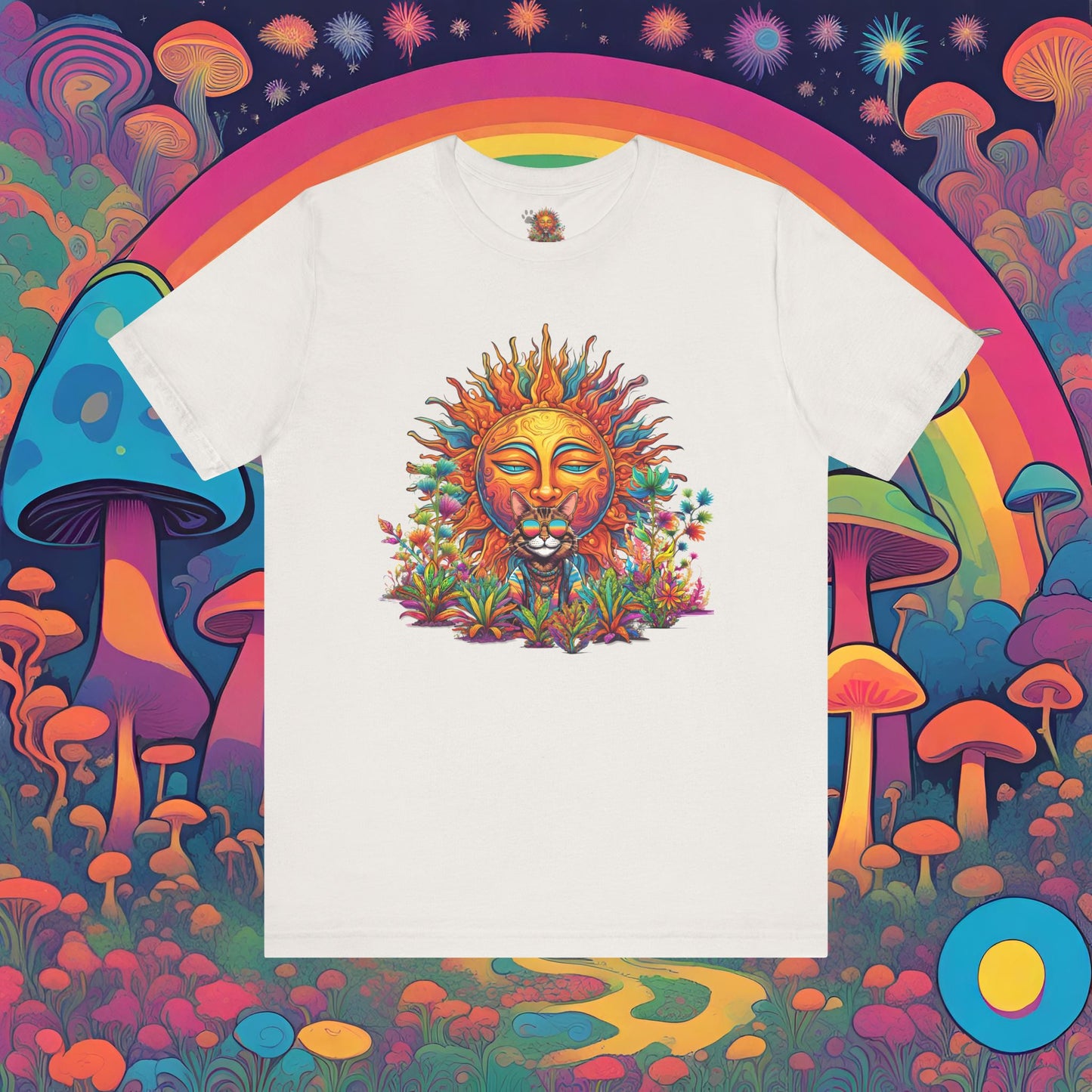 Hippie Sticky Sun - Unisex Jersey Short Sleeve Tee