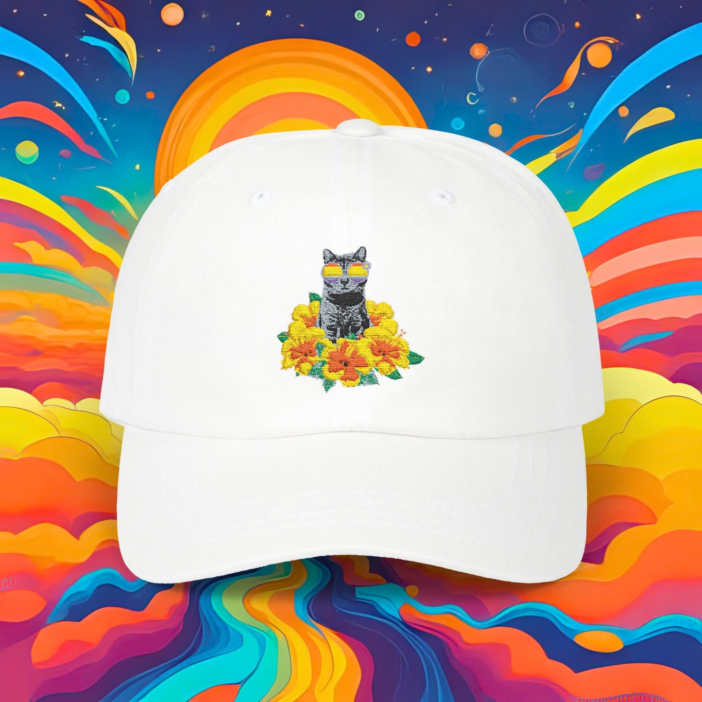 Hibiscus Sticky Classic Dad Cap