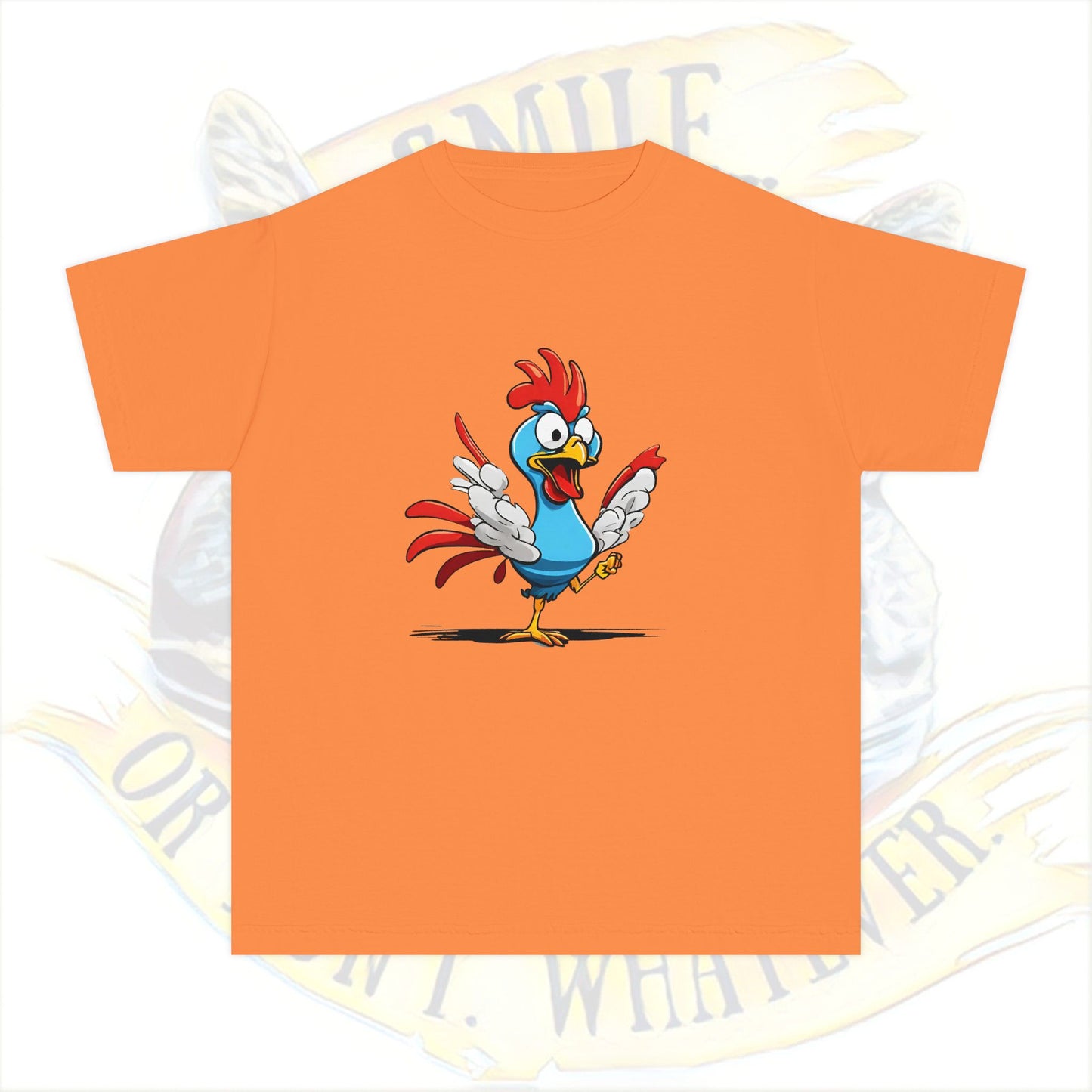 Crazy Chicken! Youth Midweight Tee, Kid's T-Shirt, Cute Animal Shirt, Gift for Kids, Birthday Outfit, Playful Graphic Tee