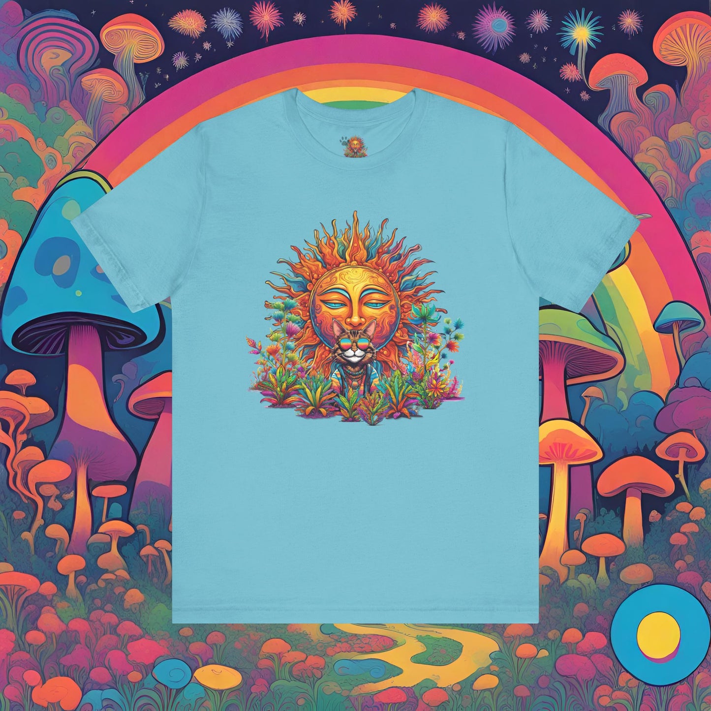Hippie Sticky Sun - Unisex Jersey Short Sleeve Tee