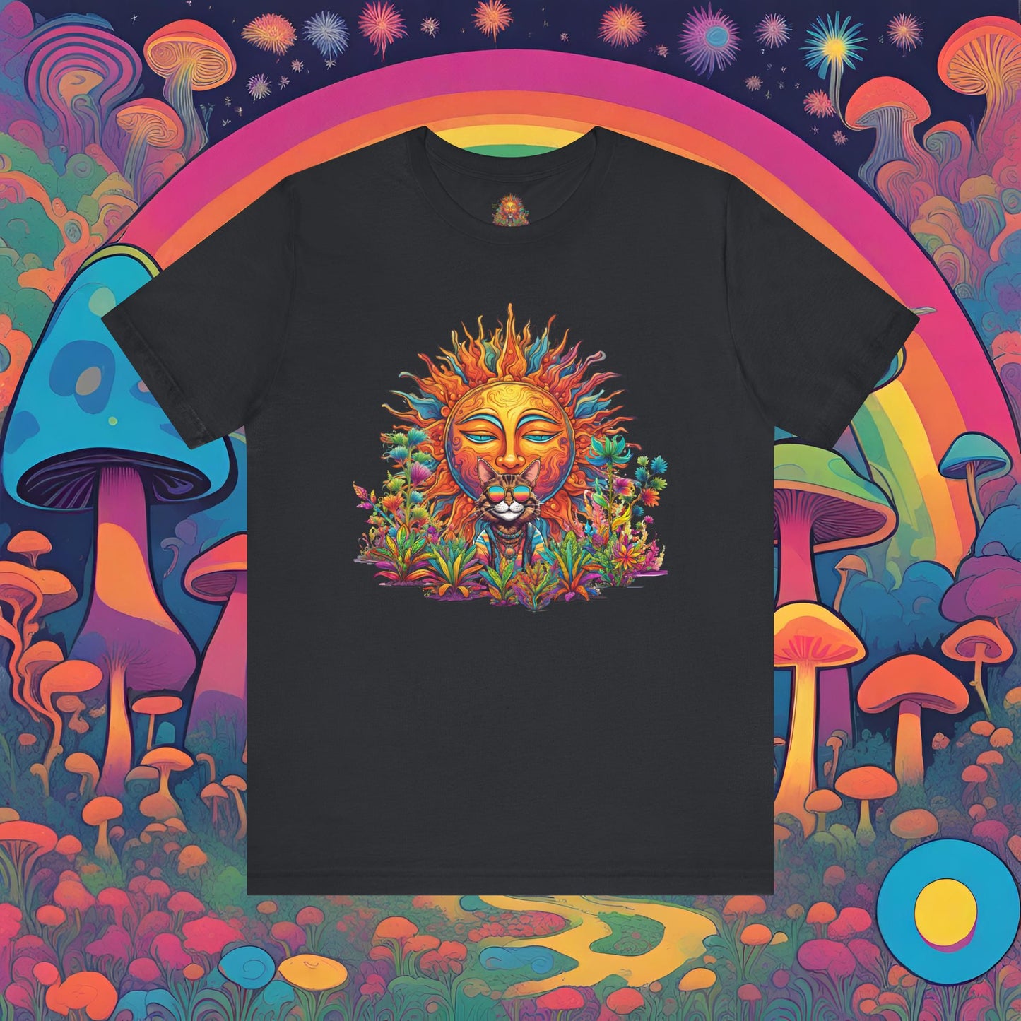 Hippie Sticky Sun - Unisex Jersey Short Sleeve Tee