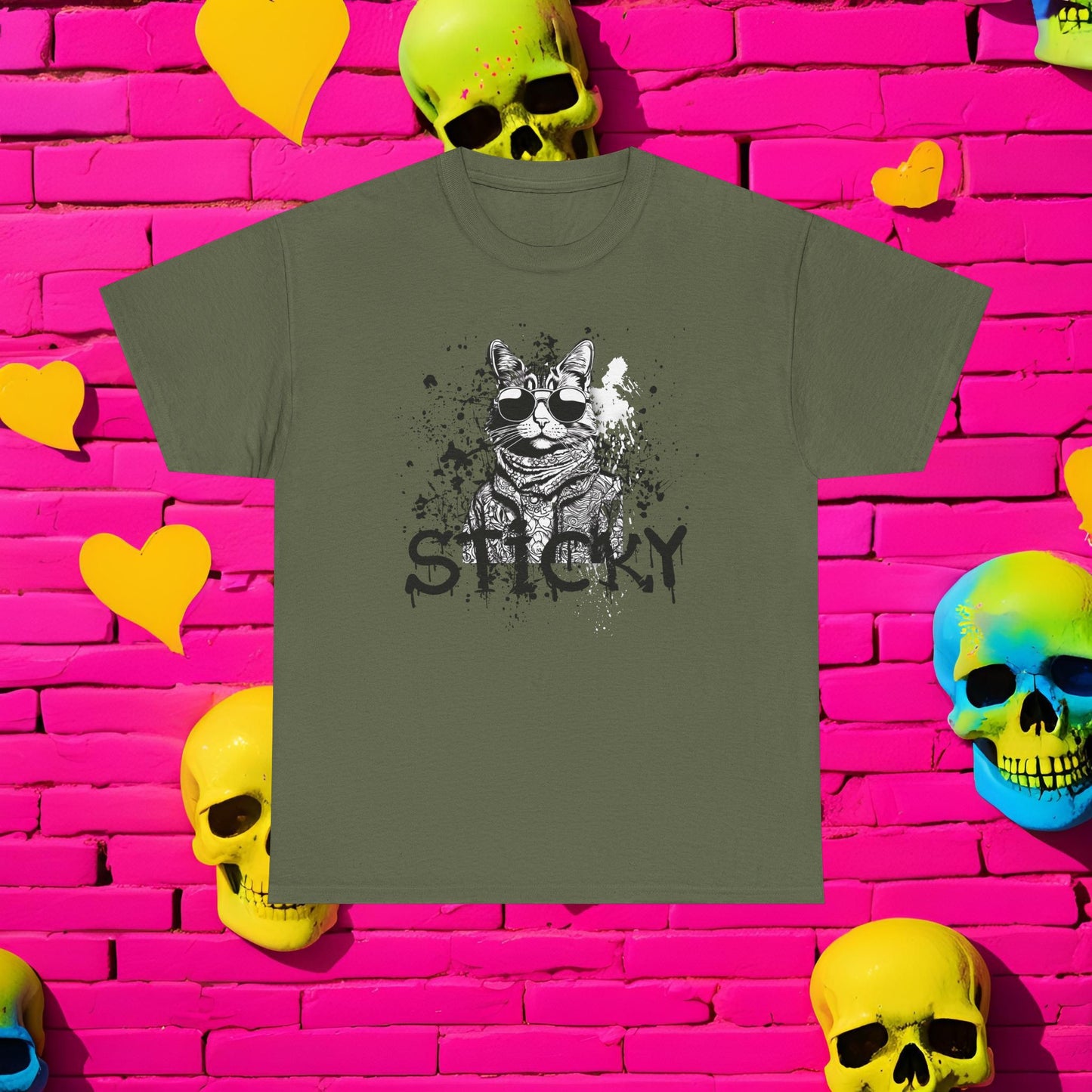 Sticky Graffiti Tee - Ultra Comfy Cotton Tee