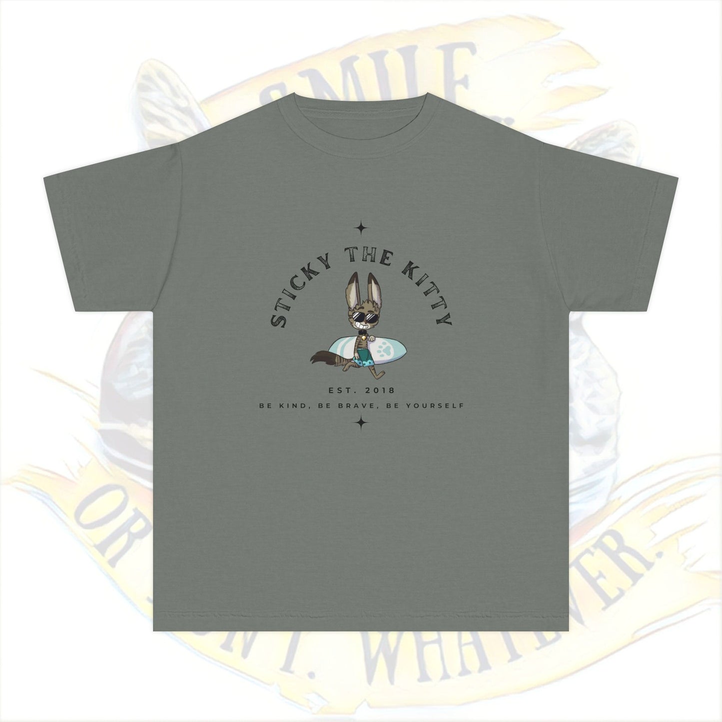 Sticky the Kitty Est. 2018 Youth Tee