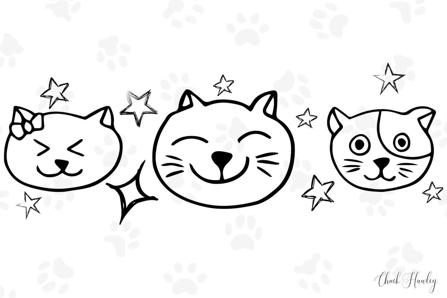 Cats Find You; 2nd Edition (Personalized and signed by Chuck and more importantly, Sticky)