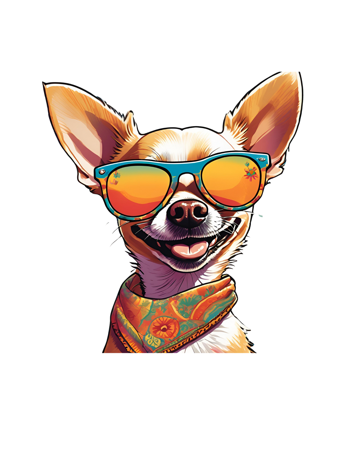 🌞 The Tiny Tourist Sticker – 3” x 2.5”