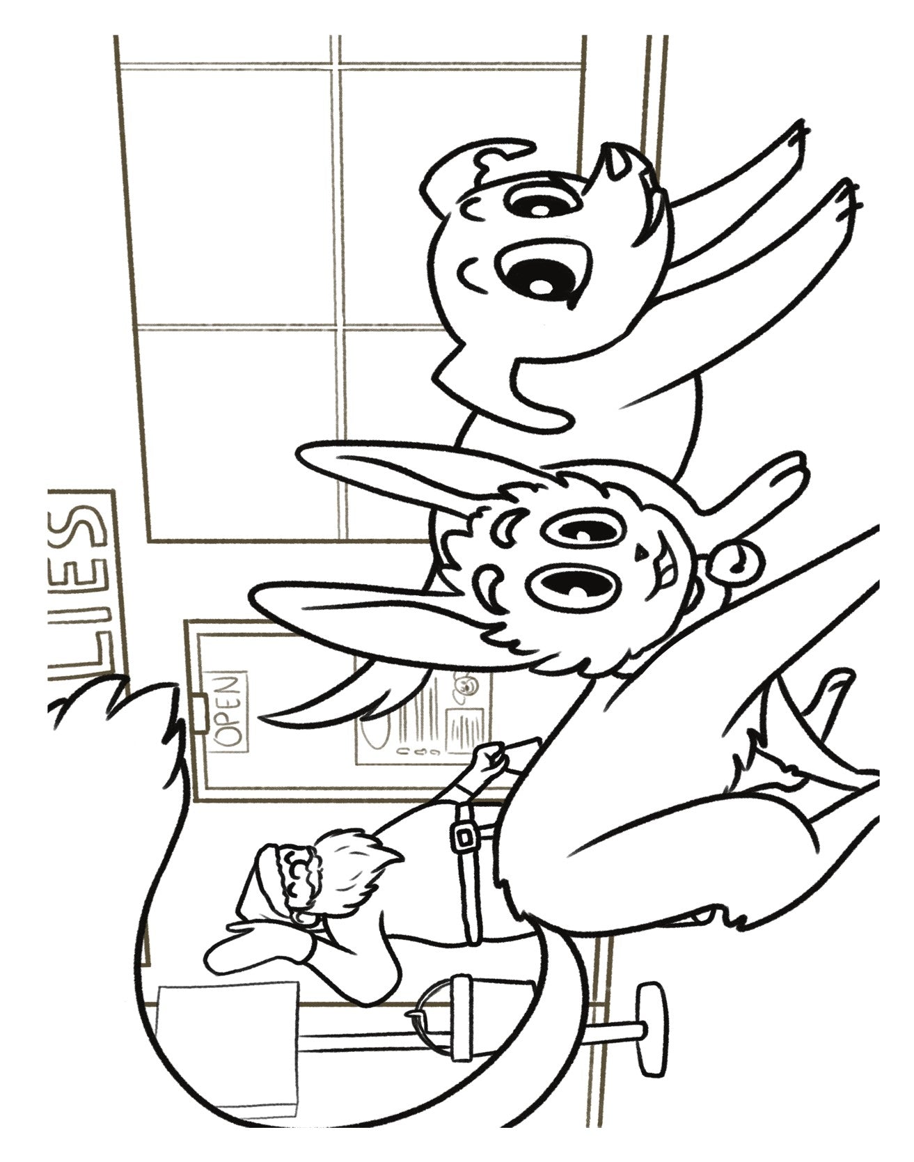A Very Sticky Christmas Coloring Book w/ Crayons