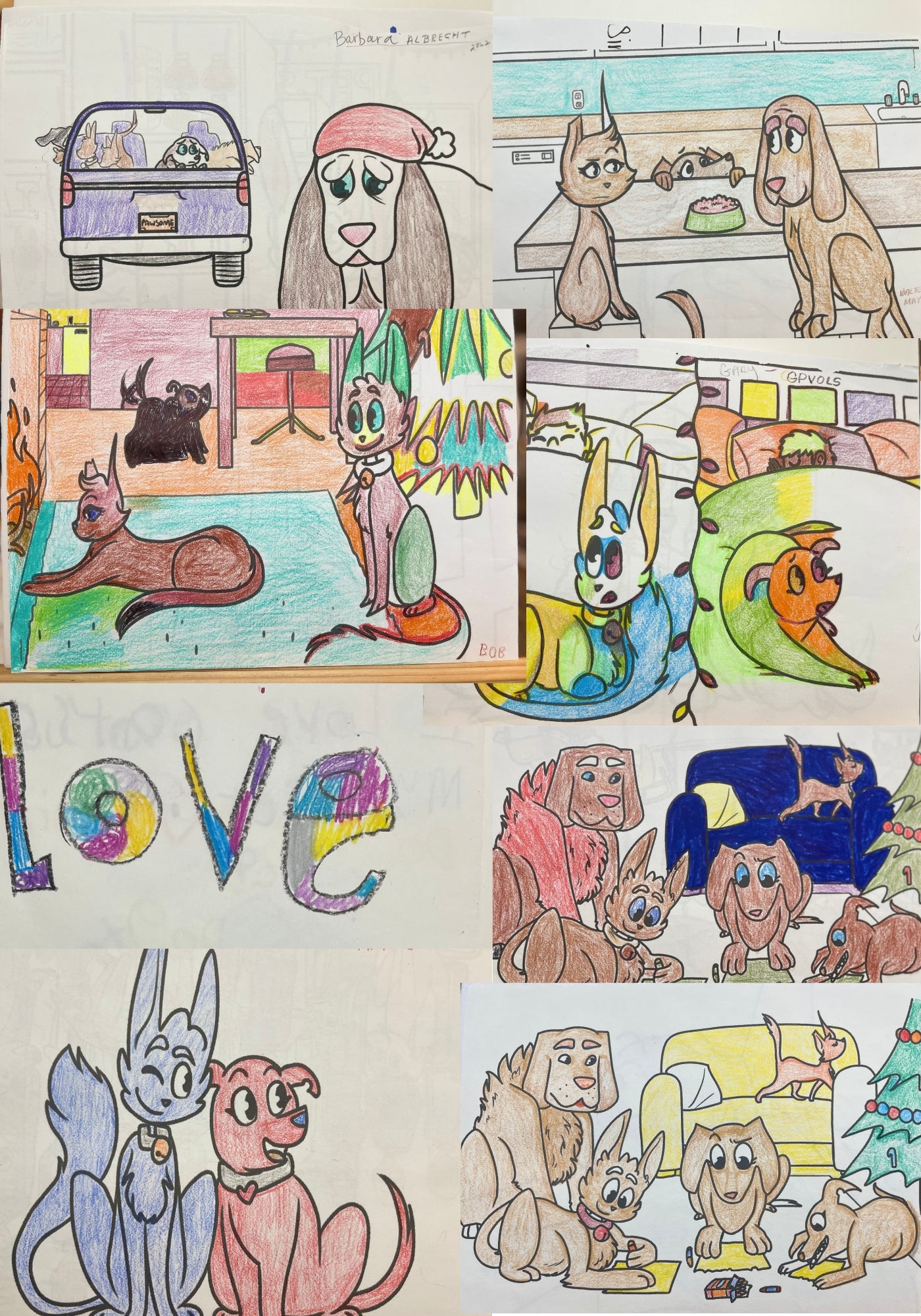 A Very Sticky Christmas Coloring Book w/ Crayons