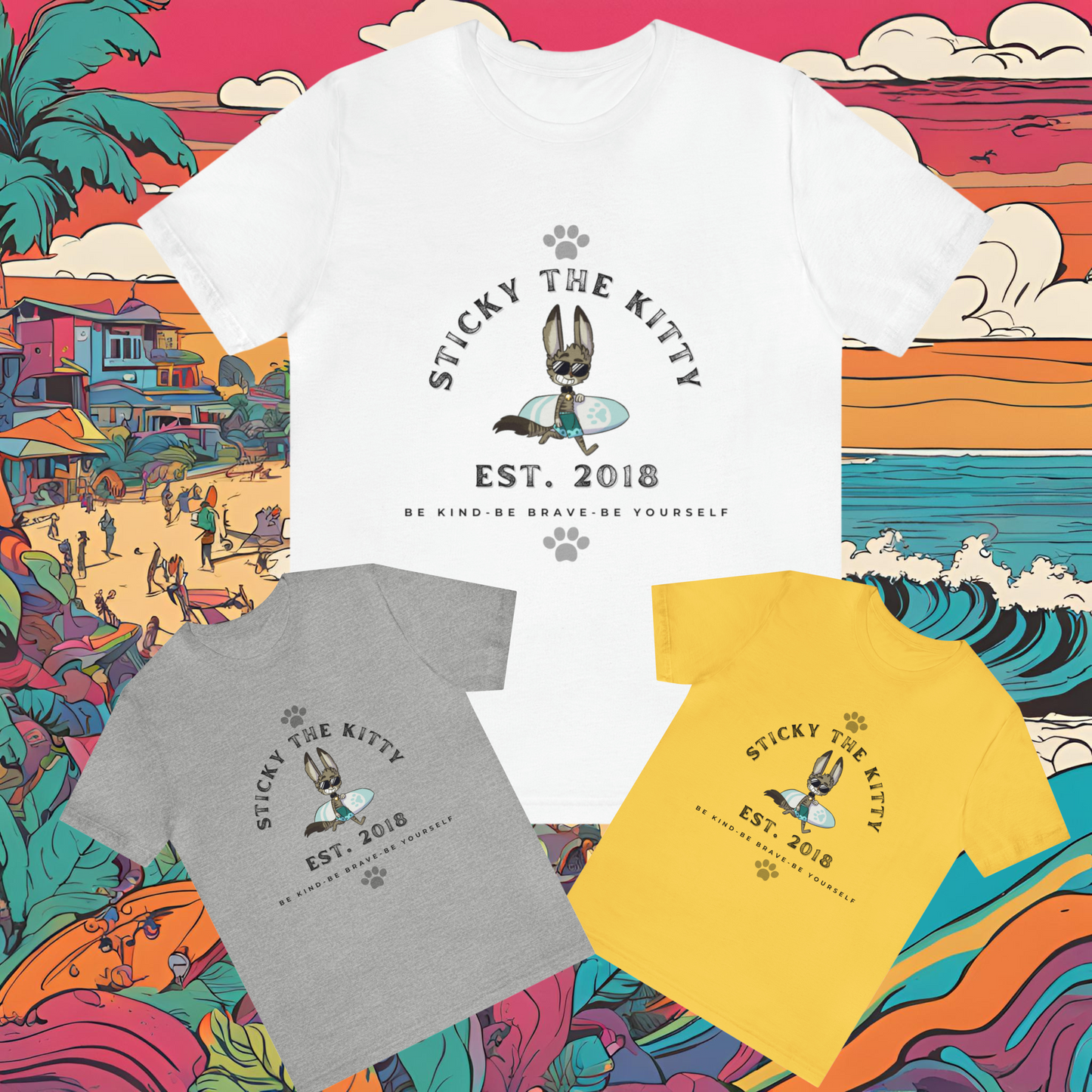 Surfer Sticky, Super Soft Short Sleeve Tee