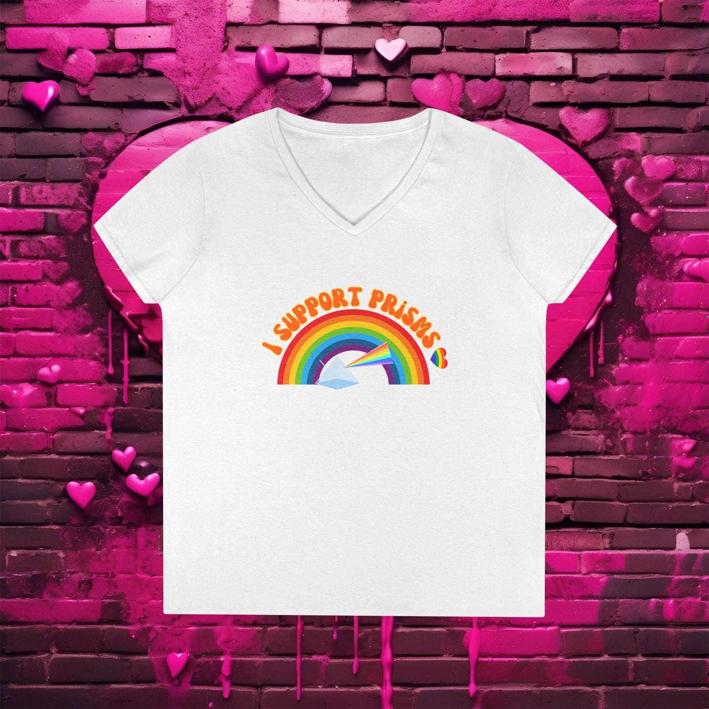 I Support Prism's - Science V-Neck T-Shirt :)