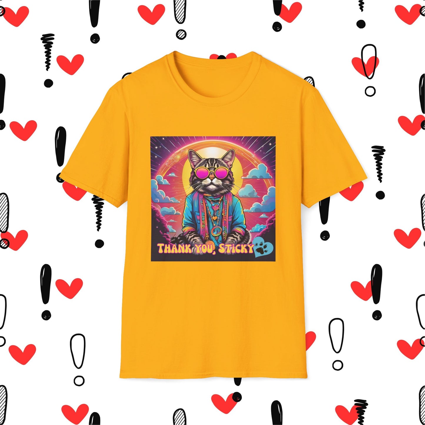 Thank You Sticky - Graphic T-Shirt - Unisex Softstyle Tee