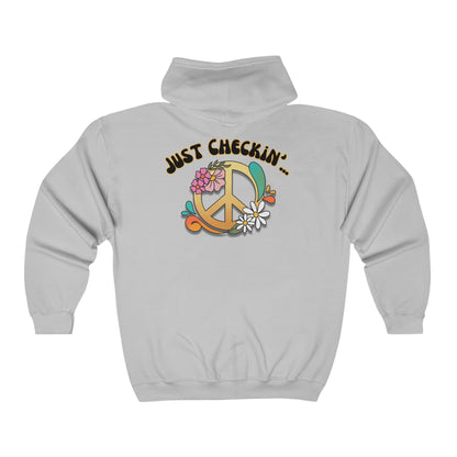 Are you being nice today? - Smiley Face - Unisex Heavy Blend™ Full Zip Hooded Sweatshirt