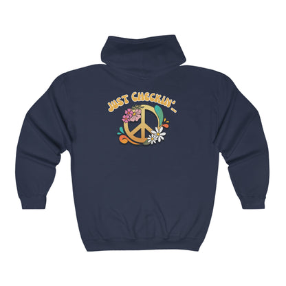 Are you being nice today? - Smiley Face - Unisex Heavy Blend™ Full Zip Hooded Sweatshirt
