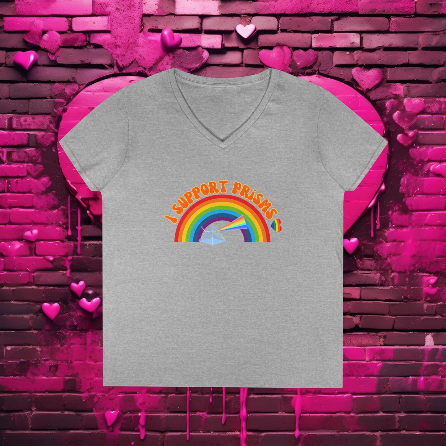 I Support Prism's - Science V-Neck T-Shirt :)