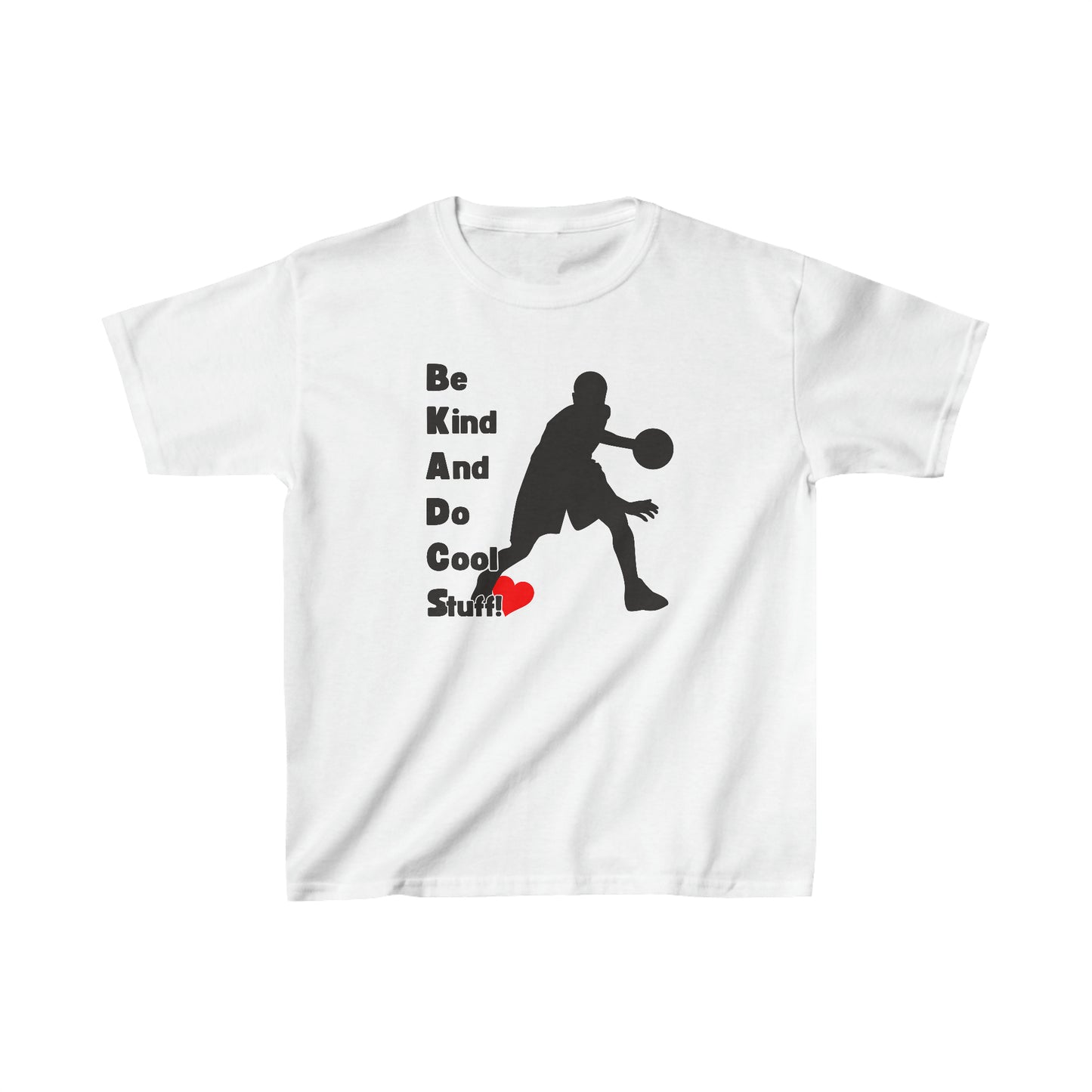 Be Kind And Do Cool Stuff - Basketball Kids Heavy Cotton™ Tee