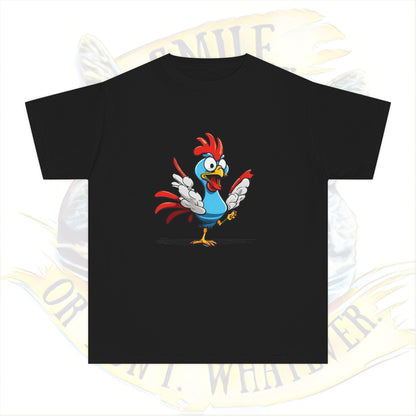 Crazy Chicken!  Youth Midweight Tee, Kid's T-Shirt, Cute Animal Shirt, Gift for Kids, Birthday Outfit, Playful Graphic Tee