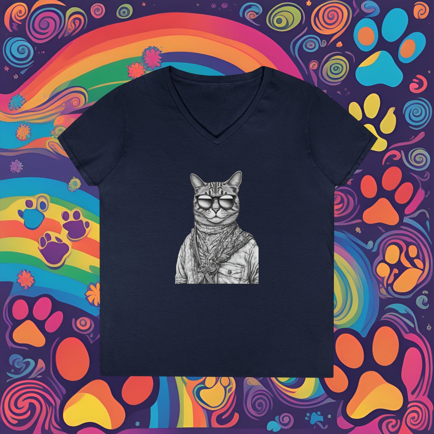 Sticky Coloring Book Design #3 - V-Neck