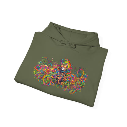 Hippie Sticky Flower 2 - Unisex Heavy Blend™ Hooded Sweatshirt