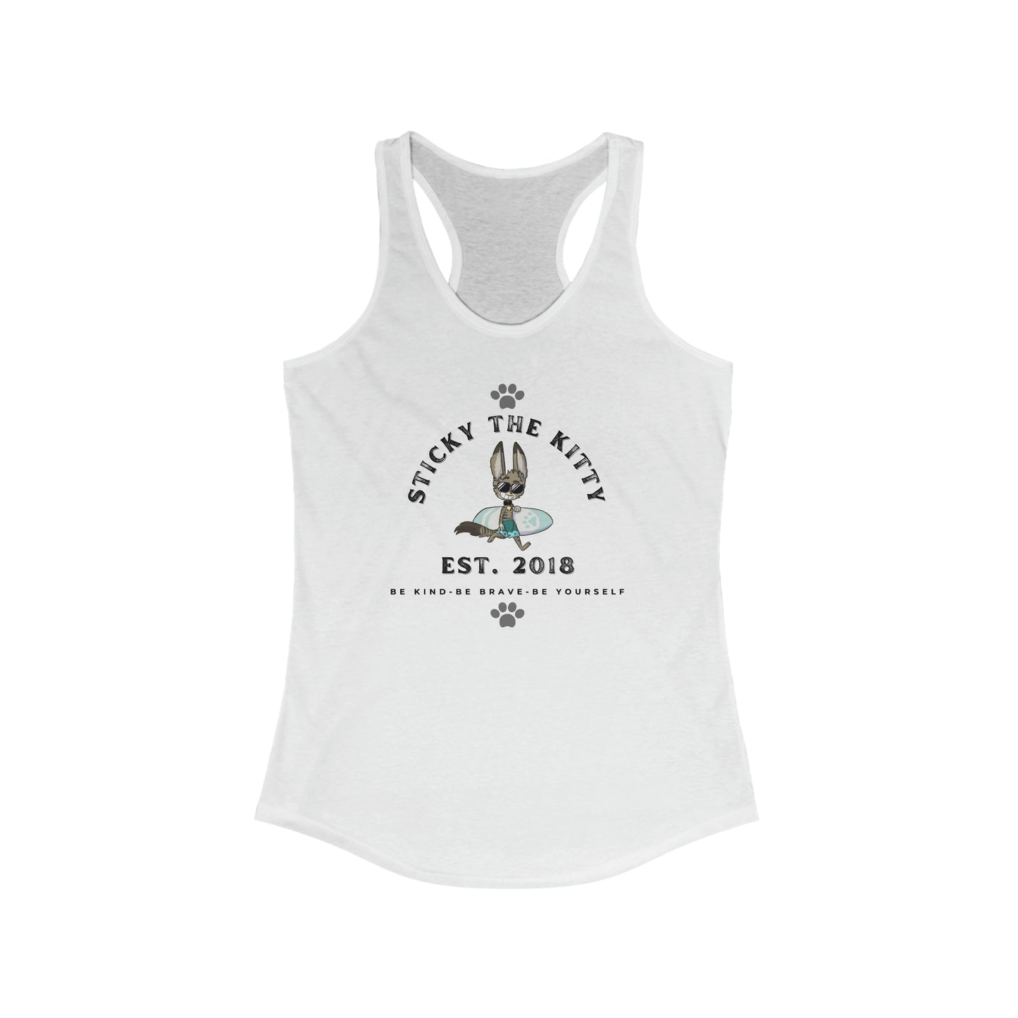 Surfer Sticky Women's Ideal Racerback Tank