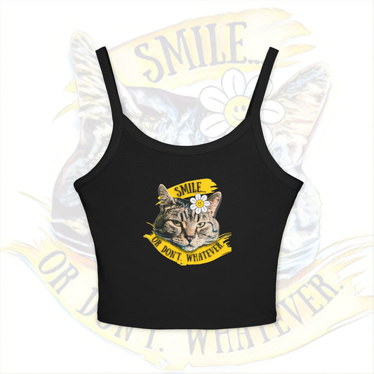Smile, Or Don't - Women's Spaghetti Strap Tank