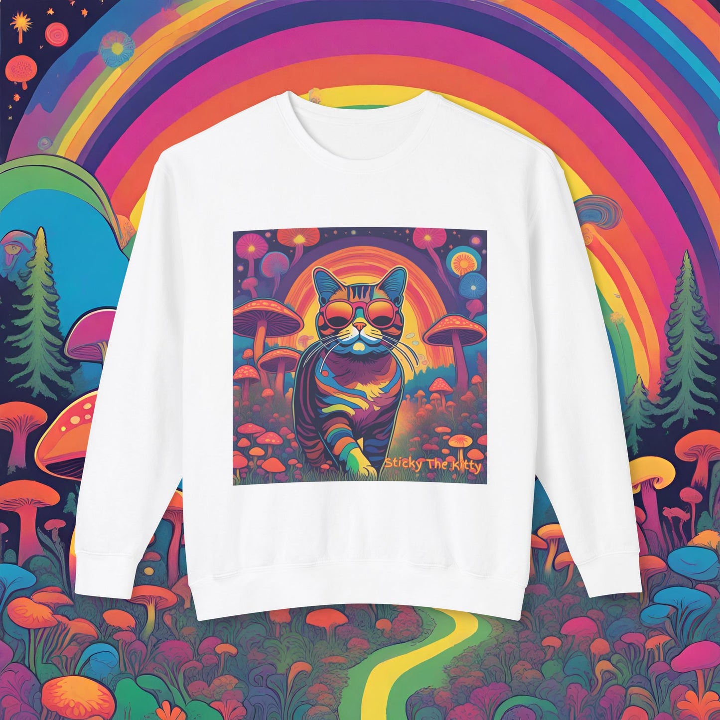 Psychedelic Sticky Crewneck Sweatshirt