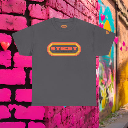 Retro 'Sticky' Logo Tee — Vintage 70's Graphic T-Shirt