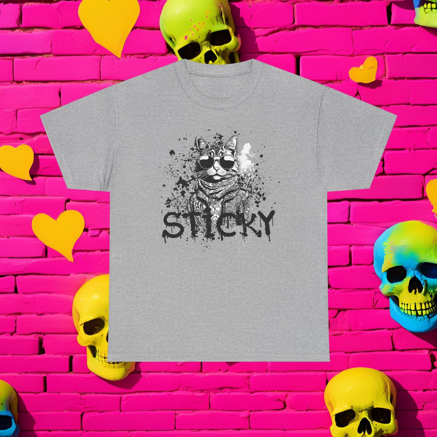 Sticky Graffiti Tee - Ultra Comfy Cotton Tee